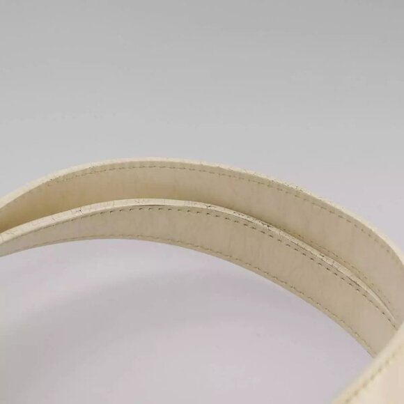 BURBERRY Nova Check Tote Bag PVC Leather Beige Auth 106619 - Picture 9 of 16